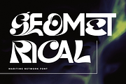 Maritime Network - Psychedelic Font, a Sans Serif Font by 177Studio (Thumbnail 4 of 8)