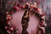 Floral Ring Backdrops Maternityshoot, a Background Graphic by Chipshpow Graphics (Thumbnail 7 of 13)