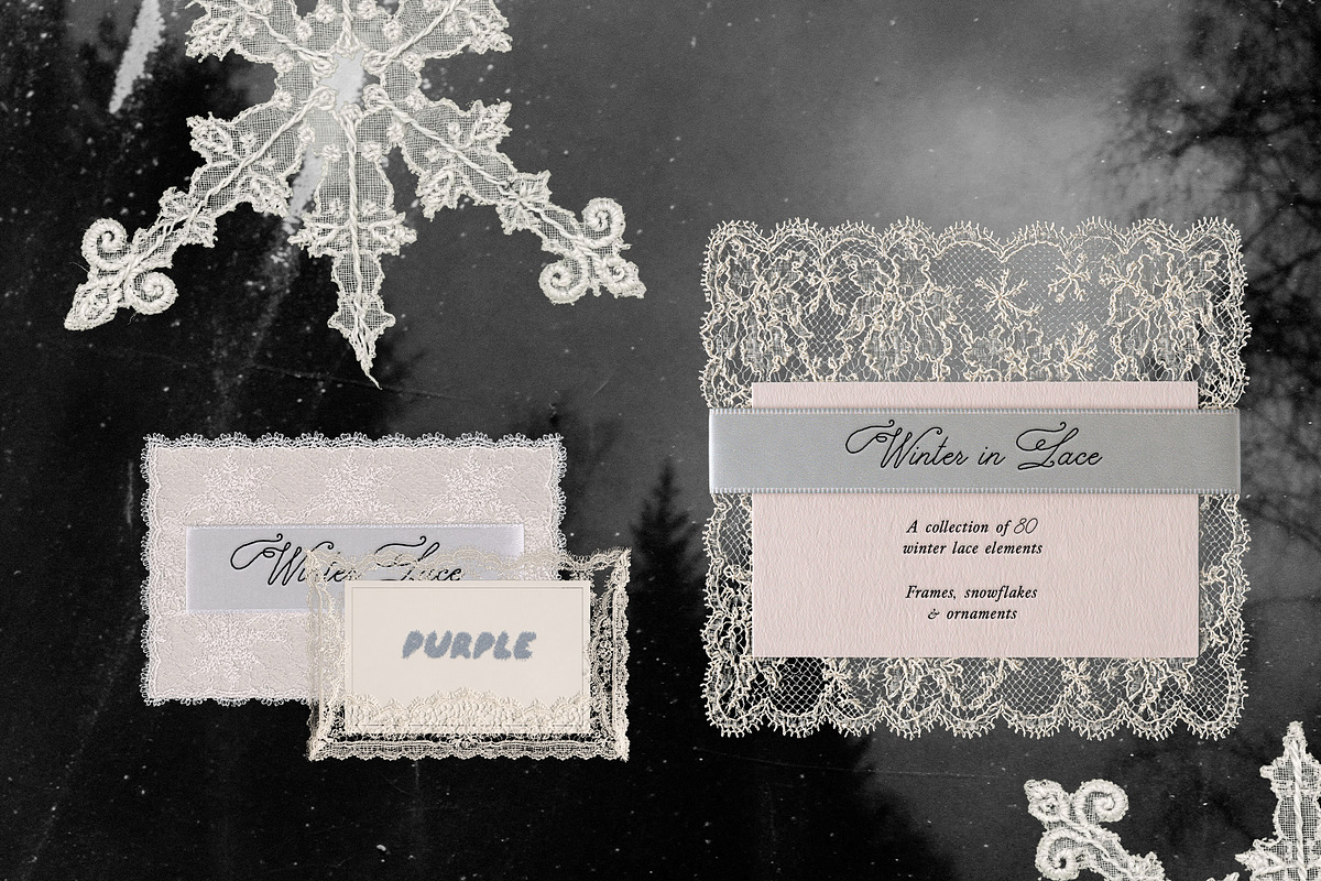 Winter in Lace: Collage Kit, an Object Graphic by Purple (Photo 8 of 8)