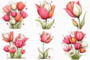 Whimsical Spring Tulip Flower Png, an Illustration by Craft Nest (Thumbnail 5 of 11)