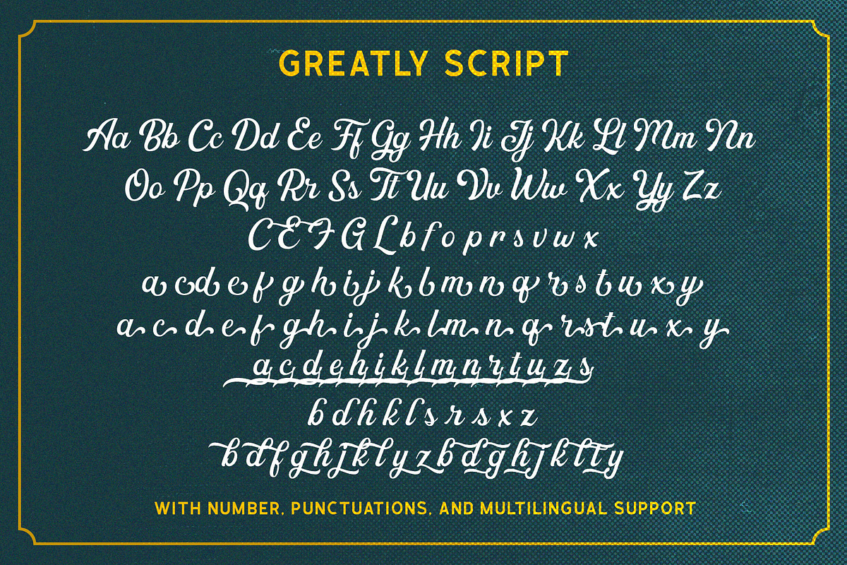 Greatly Font Duo + Logo Templates, a Script Font by Letterhend Studio (Photo 11 of 12)