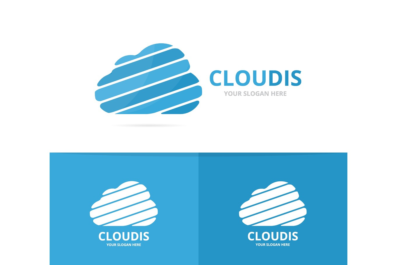 Vector of cloud logo combination. Loading and download symbol or icon ...