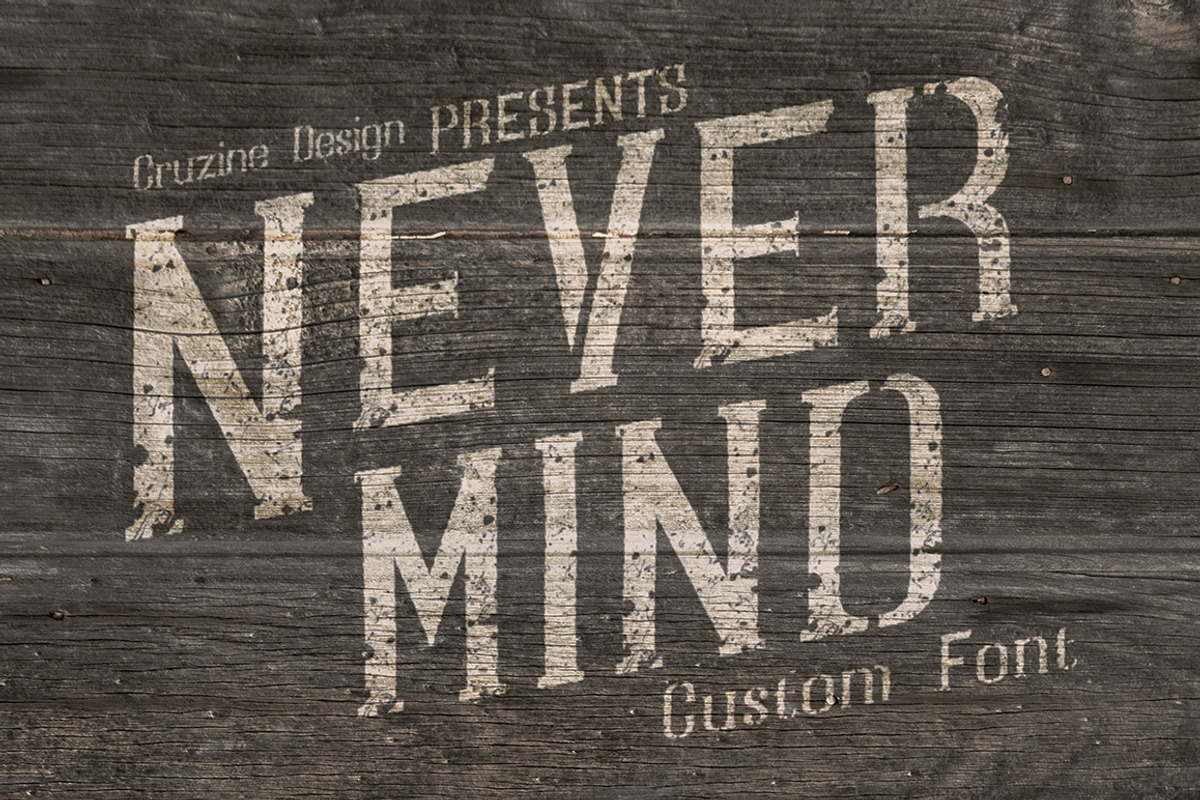 Nevermind Font preview 5