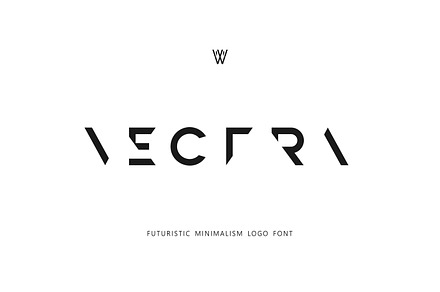 Vectra – Futuristic Puzzle Logo Font