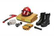 Firefighter Equipment Cutouts, an Education Illustration by StockVerse Creative (Thumbnail 1 of 3)