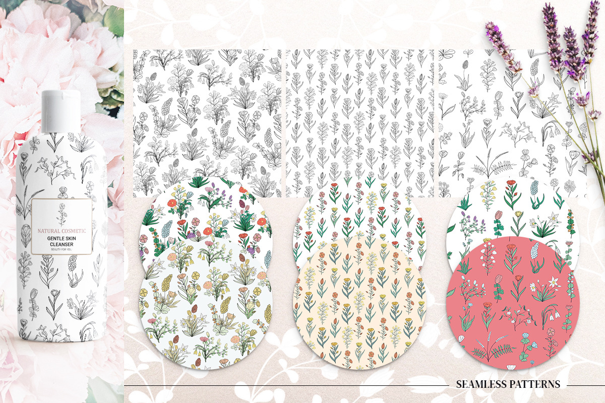 Botanical Wildflowers. Patterns, an Illustration by Diana Kovach (Photo 6 of 11)