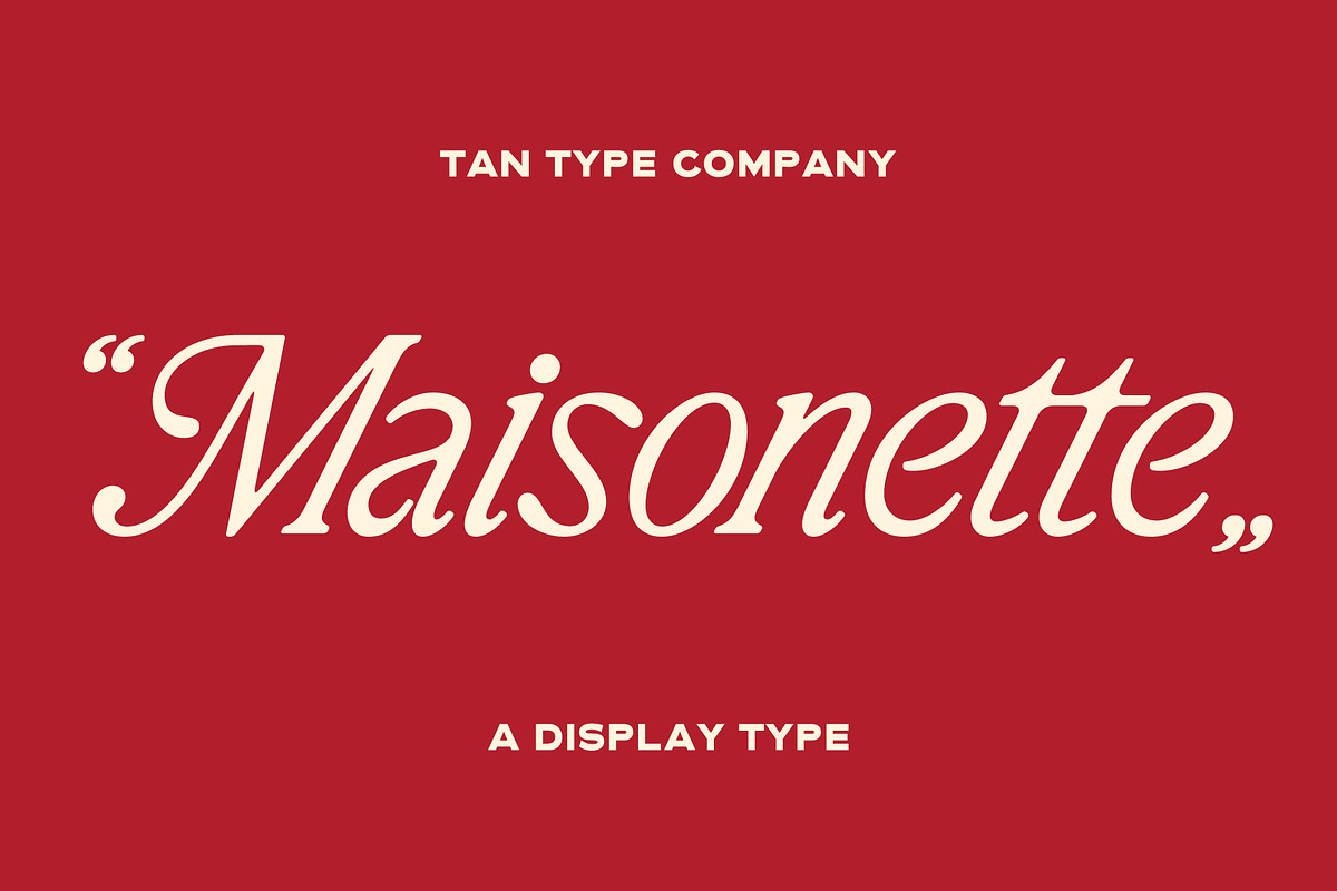 TAN-MAISONETTE, a Serif Font by TanType (Photo 1 of 10)