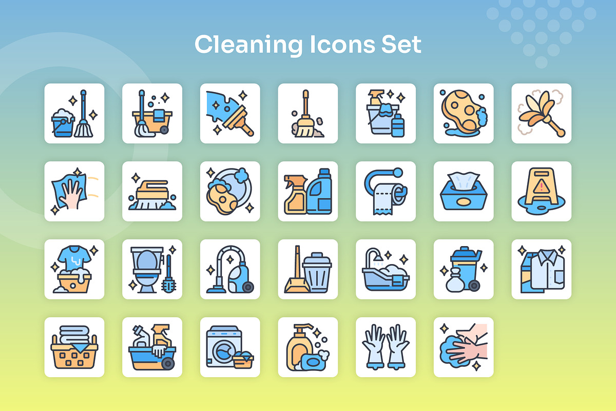 Cleaning Icons Set - Filled Line, an Icon by Kmg Design (Photo 2 of 2)