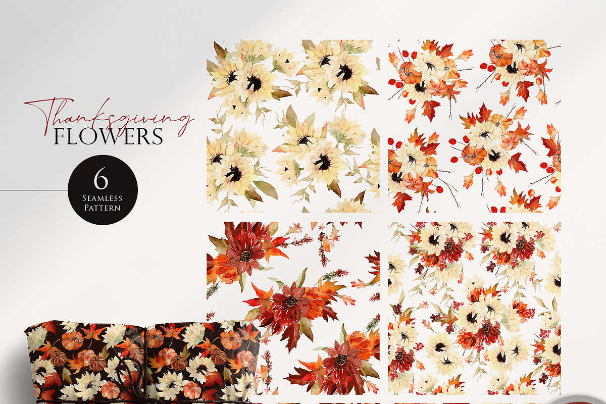 Watercolor flower - Thanksgiving Day, an Illustration by Beigetime (Photo 10 of 14)