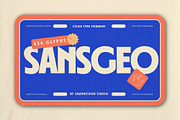 Sansgeo Geometric Sans, a Sans Serif Font by graphicook (Thumbnail 1 of 10)