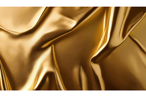 Shiny gold fabric folds with a, a Background Photo by Igor Tichonow
