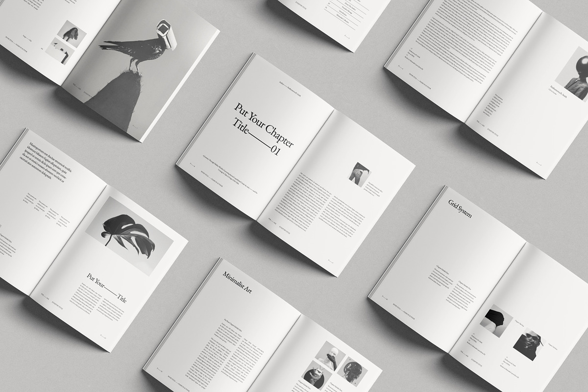 Book Title Layout Design Template, a Brochure Template by DesignCrest (Photo 13 of 18)