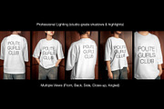 Boxy T-Shirt Mockup w/ Model, a Shirt Mockup by Mocktopia (Thumbnail 9 of 10)