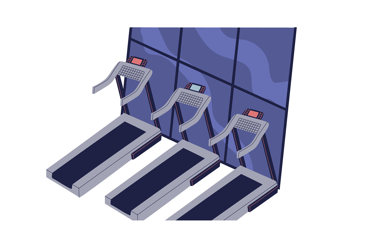 Woman training at the gym, a Sport Illustration by Good Studio (Photo 3 of 3)