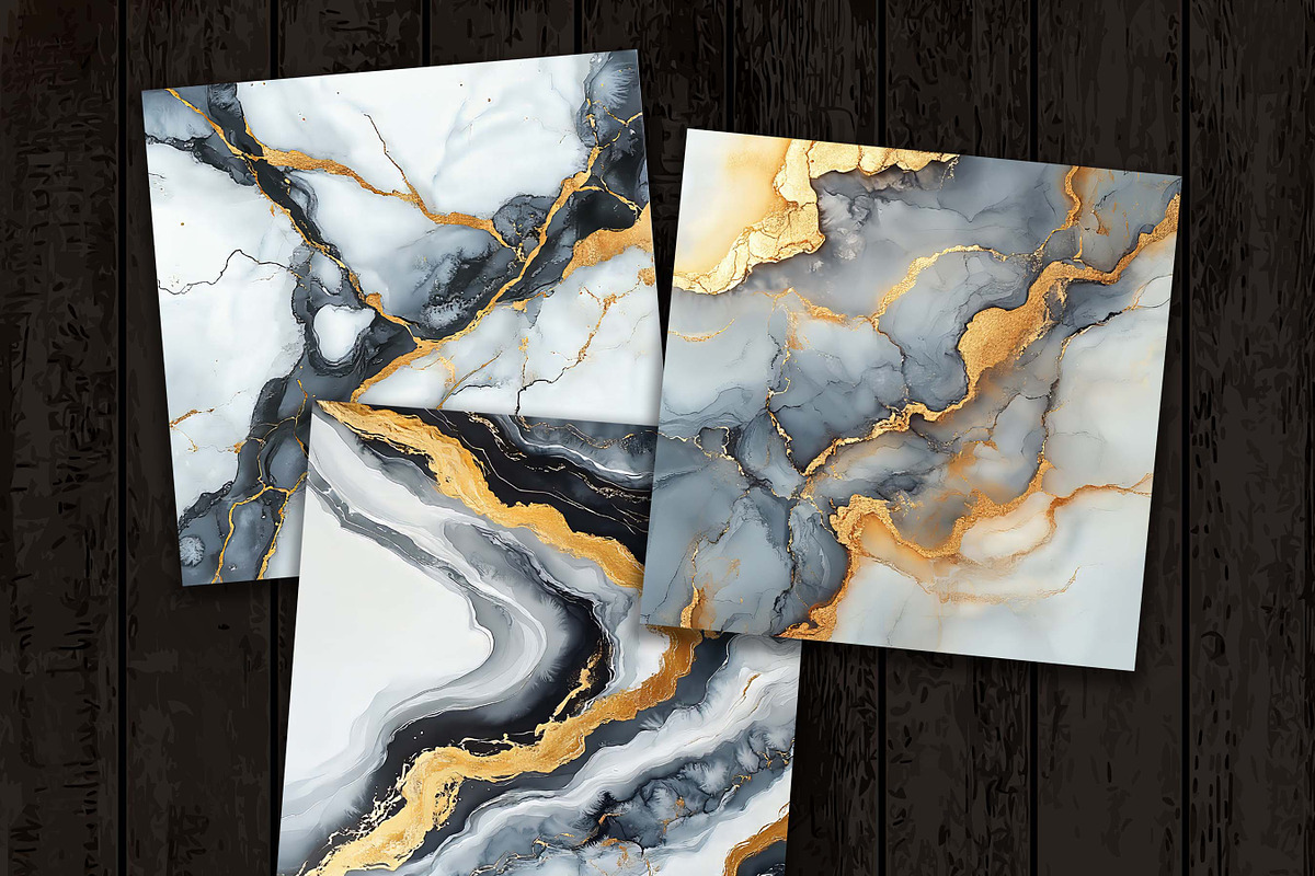 Seamless Smokey Marble Digital Paper, a Pattern Graphic by Design Scotch (Photo 5 of 8)