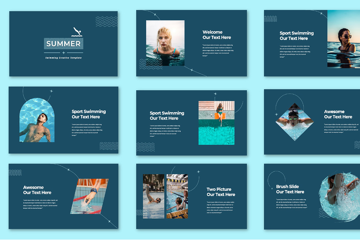 Summer Google Slide Template, a Presentation Template by Overcloud (Photo 2 of 4)