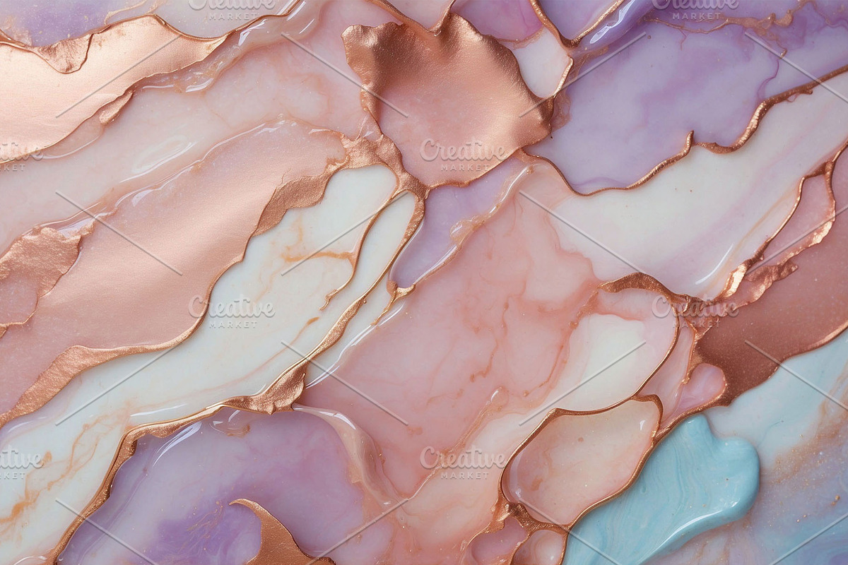 Rose Gold Marble Alcohol Ink Texture, a Texture Graphic by by creative paper (Photo 9 of 11)