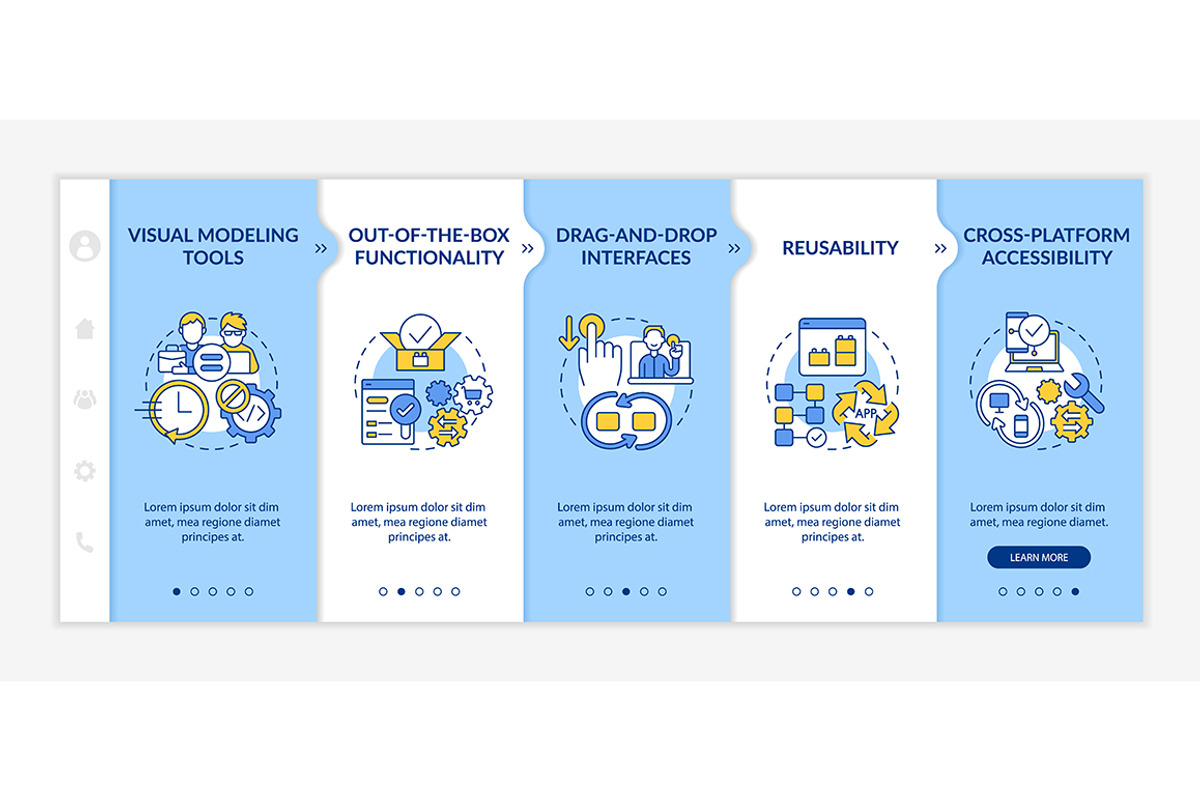 Low code platforms features template, a Templates & Theme by IMG Visuals