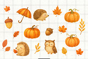 Autumn Elements - Cute Fall PNG, an Animal Illustration by PaintPixelCo (Thumbnail 2 of 10)