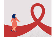 Awareness Ribbon Pathway, a Healthcare Illustration by Mary Long (Thumbnail 3 of 3)