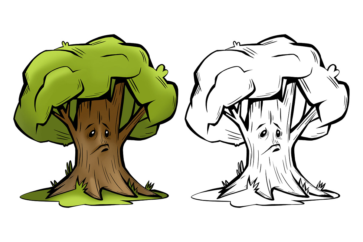 Funny Halloween Trees, an Illustration by NadyaKo (Photo 6 of 7)
