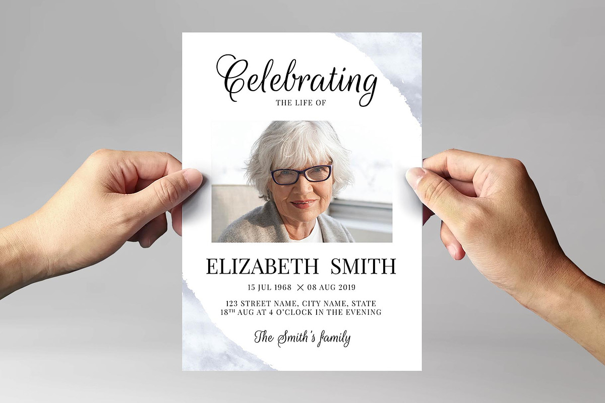 Memorial Service Flyer Template, a Flyer Template by BrandPacks (Photo 2 of 6)