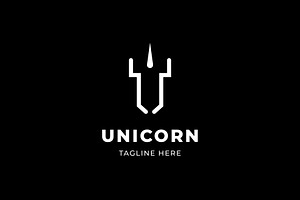 Unicorn Minimalist Logo