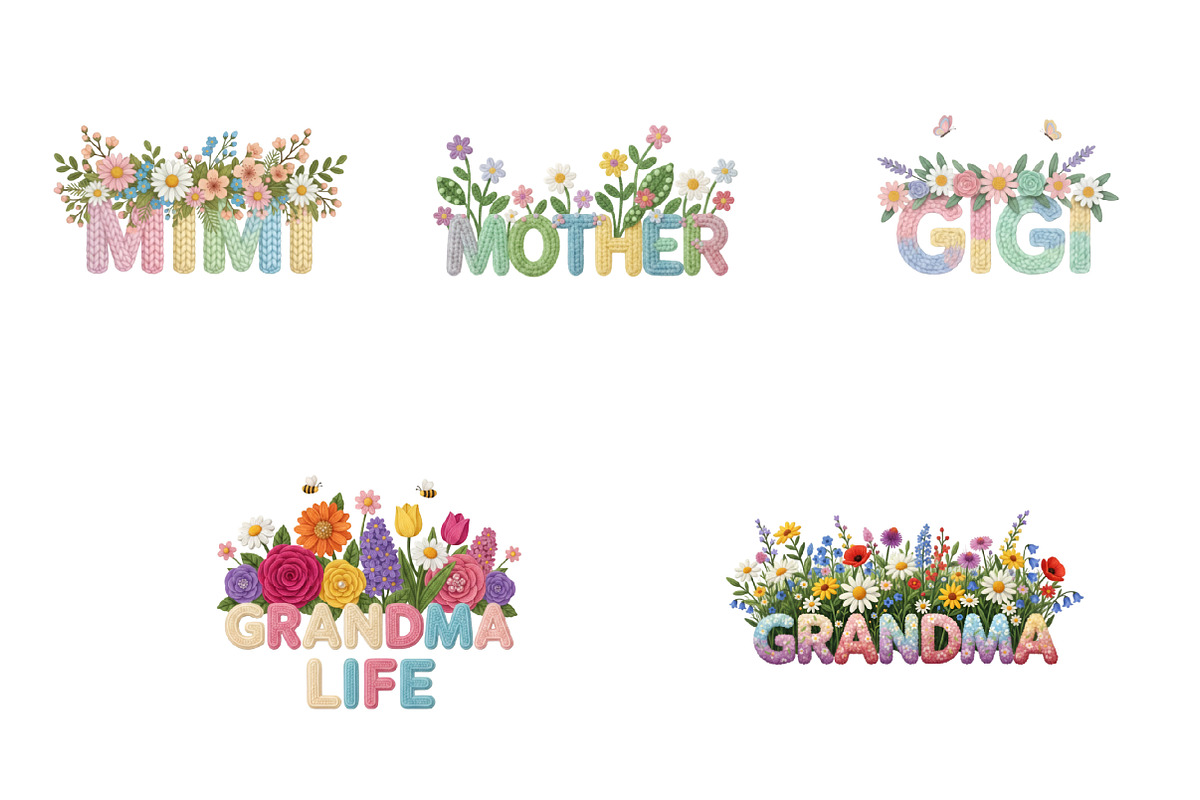 Mother s Day Floral PNG Bundle, an Illustration by GatewayDesign (Photo 3 of 3)