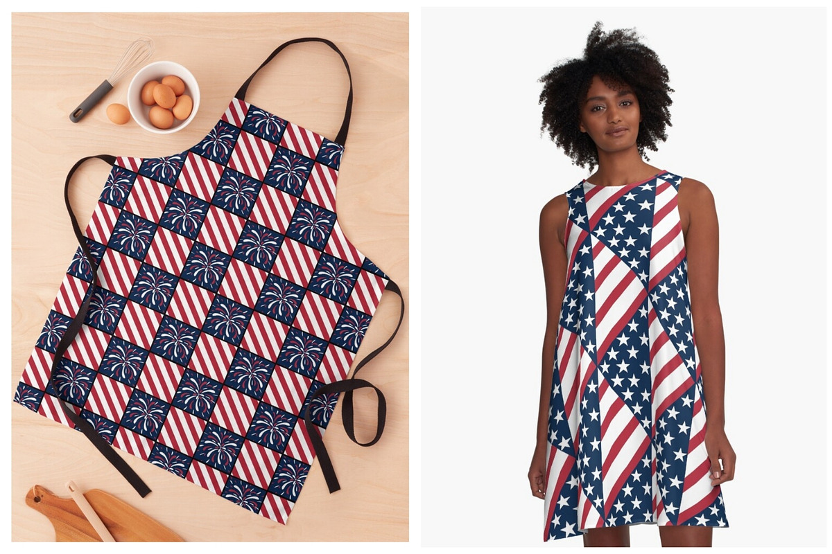 American Pride Pattern Collection, a Pattern Graphic by Elatedowl (Photo 7 of 11)