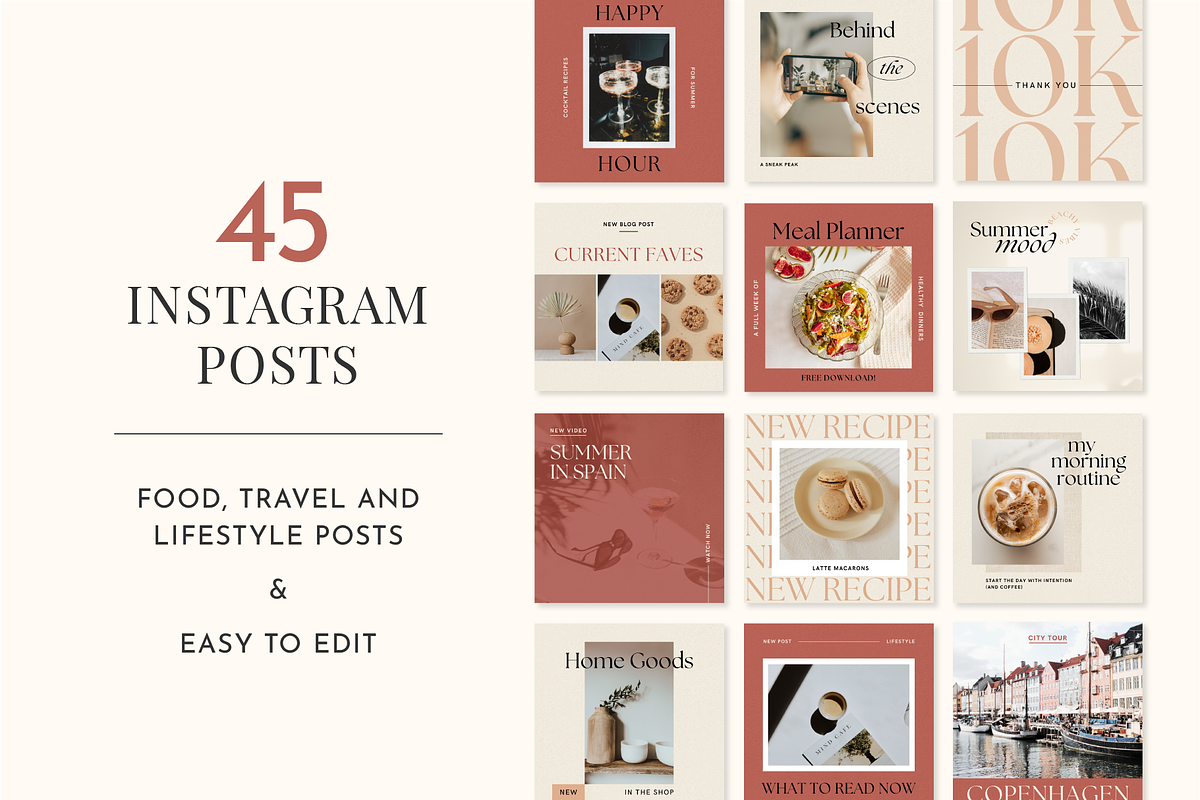 Canva Instagram Kit, a Social Media Template by Rose & Co. (Photo 2 of 9)
