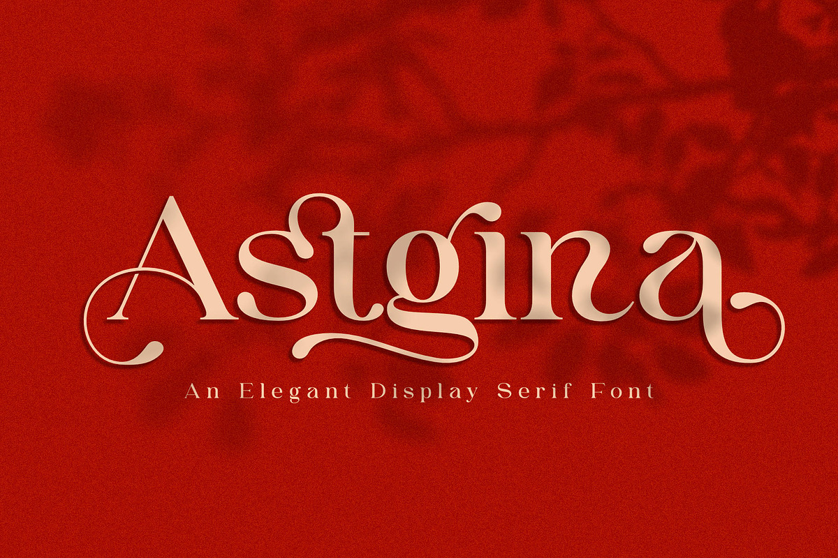 Astgina | An Elegant Display Serif, a Serif Font by Andrimada Creative (Photo 1 of 13)