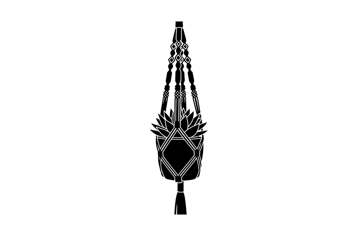 Macrame Plant Hanger Bundle, an Illustration by Creativeshirt (Photo 17 of 31)