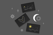 Mystical Cats. Lunar & celestial set, an Object Graphic by Sofico (Thumbnail 9 of 17)