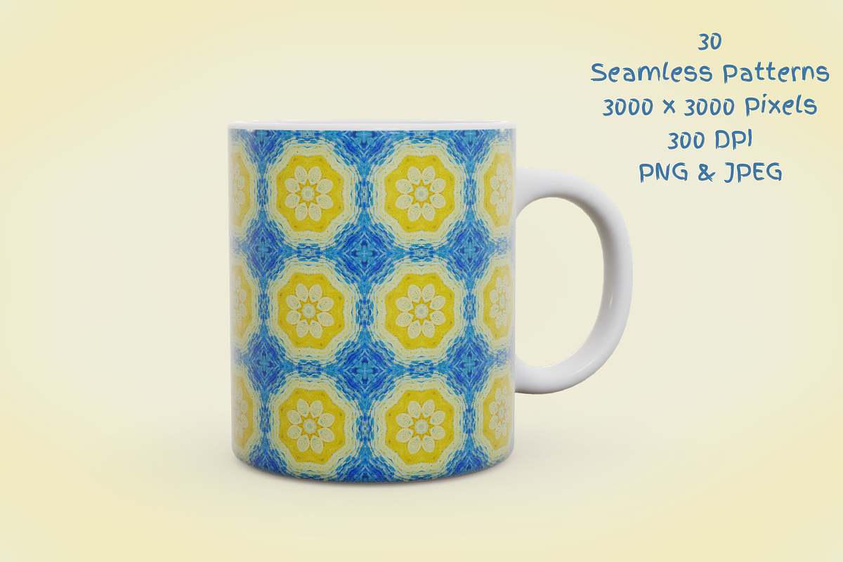 Starry Night Inspired Tile Patterns, a Pattern Graphic by The WYLD Tribe (Photo 4 of 10)