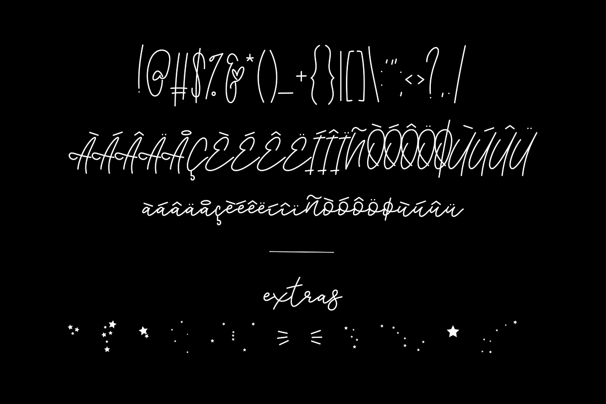 Starlight, a Script Font by Kitaleigh (Photo 3 of 4)