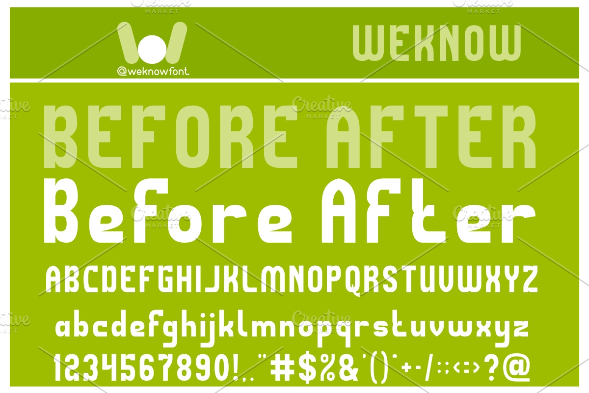 Before After font, a Sans Serif Font by weknow (Photo 1 of 5)