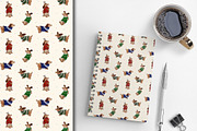 Christmas seamless patterns set, a Pattern Graphic by Dreamline Desings (Thumbnail 6 of 10)