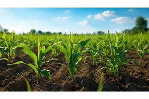 farm young corn ai generated, a Food & Drink Photo by pikepicture