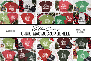 Bella Canvas Christmas Mockup Bundle