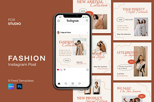 Fashion Instagram Post Template, a Social Media Template by FDR Studio