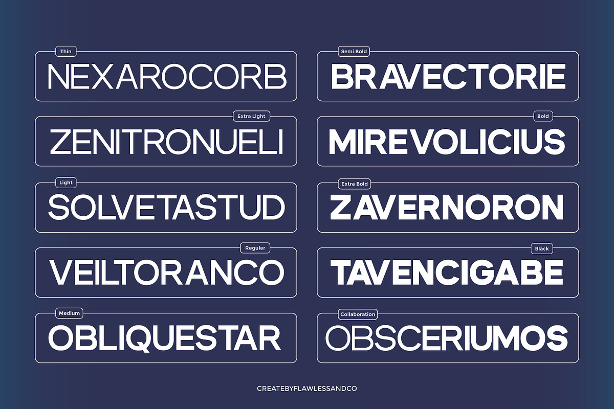 Dectone - Family Sans Serif Font, a Sans Serif Font by Flawless And Co (Photo 4 of 10)