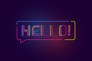 Three Neon Lines color font, a Font by kaer_shop (Thumbnail 4 of 8)
