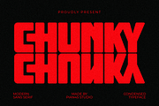 Chunky - Condensed Sans Serif, a Sans Serif Font by Pian45 Studio (Thumbnail 1 of 8)