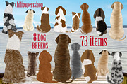 Dogs clipart,Dog Breeds Clipart,Pet, an Illustration by chilipapers (Thumbnail 1 of 4)