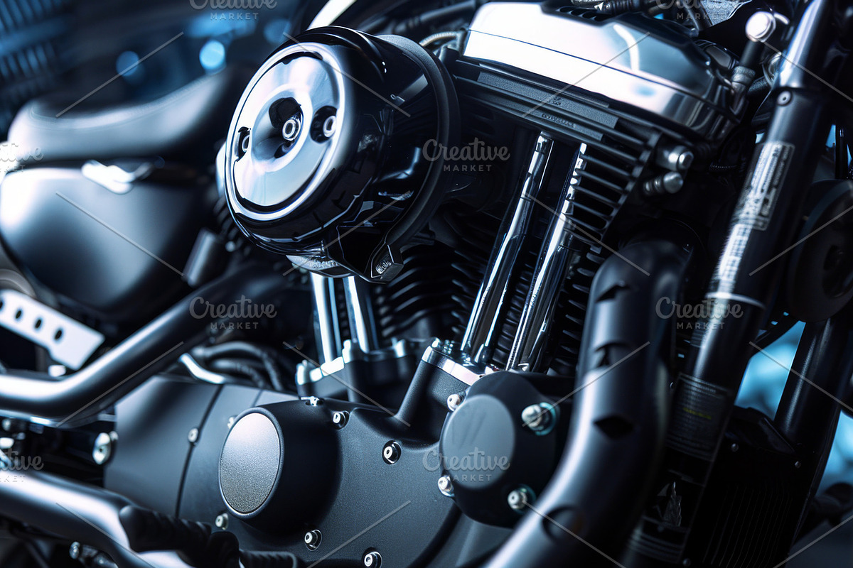 31 Motorcycle engines, a Transportation Photo by Handmadefont (Photo 27 of 33)
