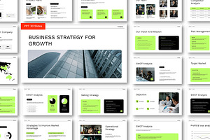 Business Strategy Powerpoint, a Presentation Template by Siska Arista