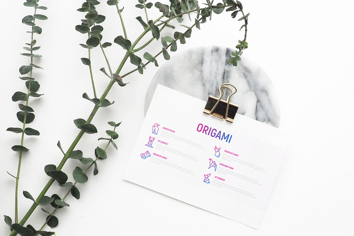 Origami Icons Set | 30 Templates, an Outline Icon by Alex Blogoodf (Photo 4 of 10)
