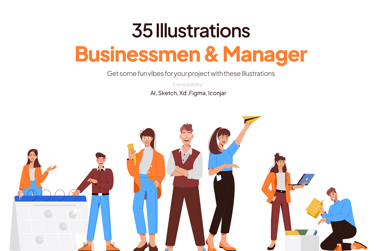 Business Character Illustration Set, a Finance Illustration by Vectors Market (Photo 1 of 10)
