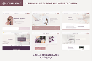 Squarespace 7.1 Feminine Template