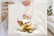 Watercolor Beach Gnome Clipart, an Illustration by designcity5 (Thumbnail 5 of 5)